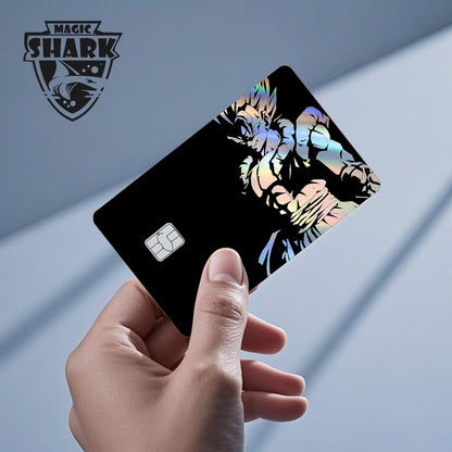 Anime Credit Debit Skin Cover | Goku Vegeta Holographic Card Sticker