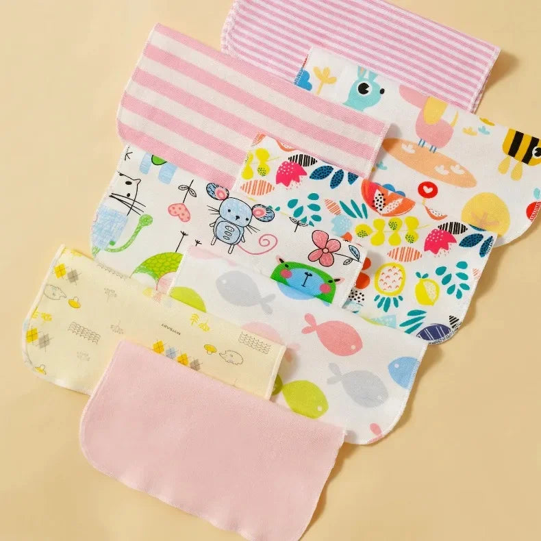 5/8 Pcs Cotton Newborn Baby Towels | Soft Washcloths & Nursing Wipes
