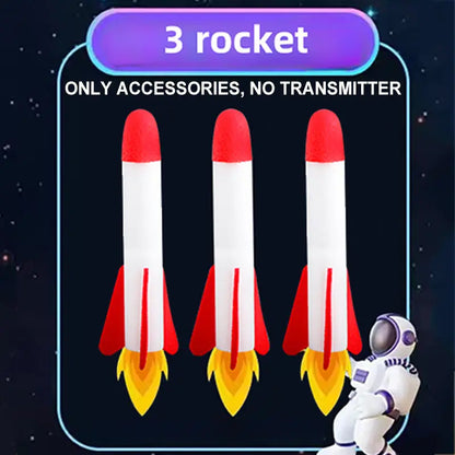 Kids Rocket Launcher Toy | Air Pump Stomp Skyrocket Outdoor Game Gift