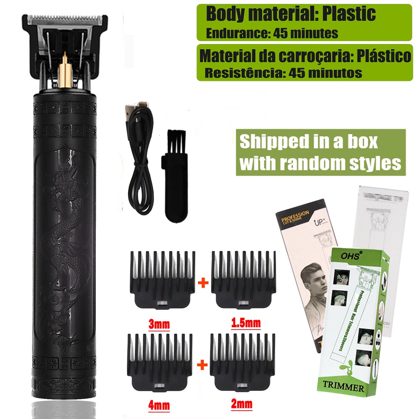 T9 Hair Clipper | Electric Beard Trimmer & 0mm Barber Shaver