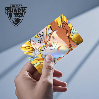 Anime Credit Debit Skin Cover | Goku Vegeta Holographic Card Sticker
