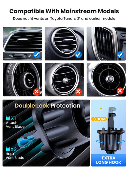 TOPK Car Phone Holder | Gravity Stand Dashboard, Windshield & Air Vent