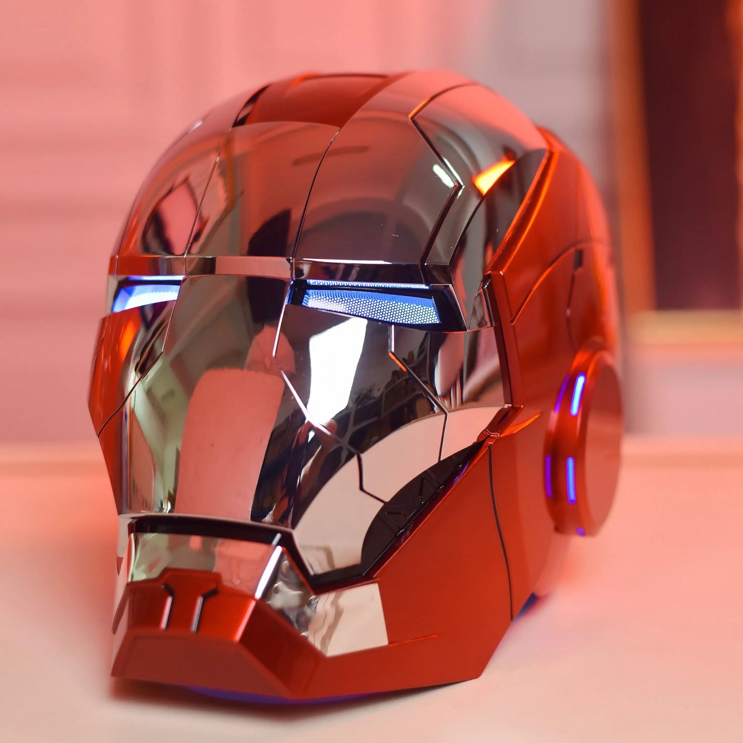 Iron Man MK5 Helmet Cosplay | AutoKing 1:1 Wearable LED Voice Control