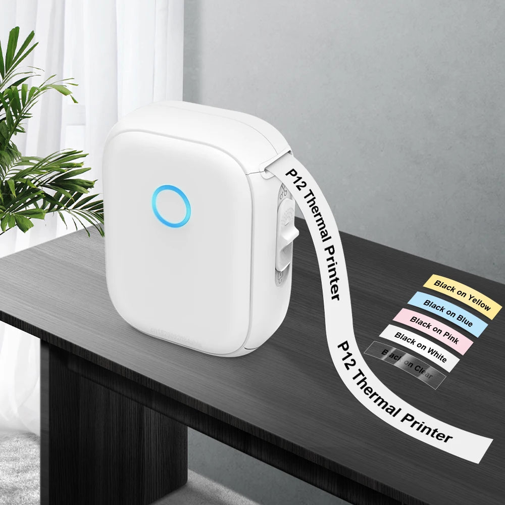 Portable Mini Thermal Label Printer | Marklife P12 Sticker Maker