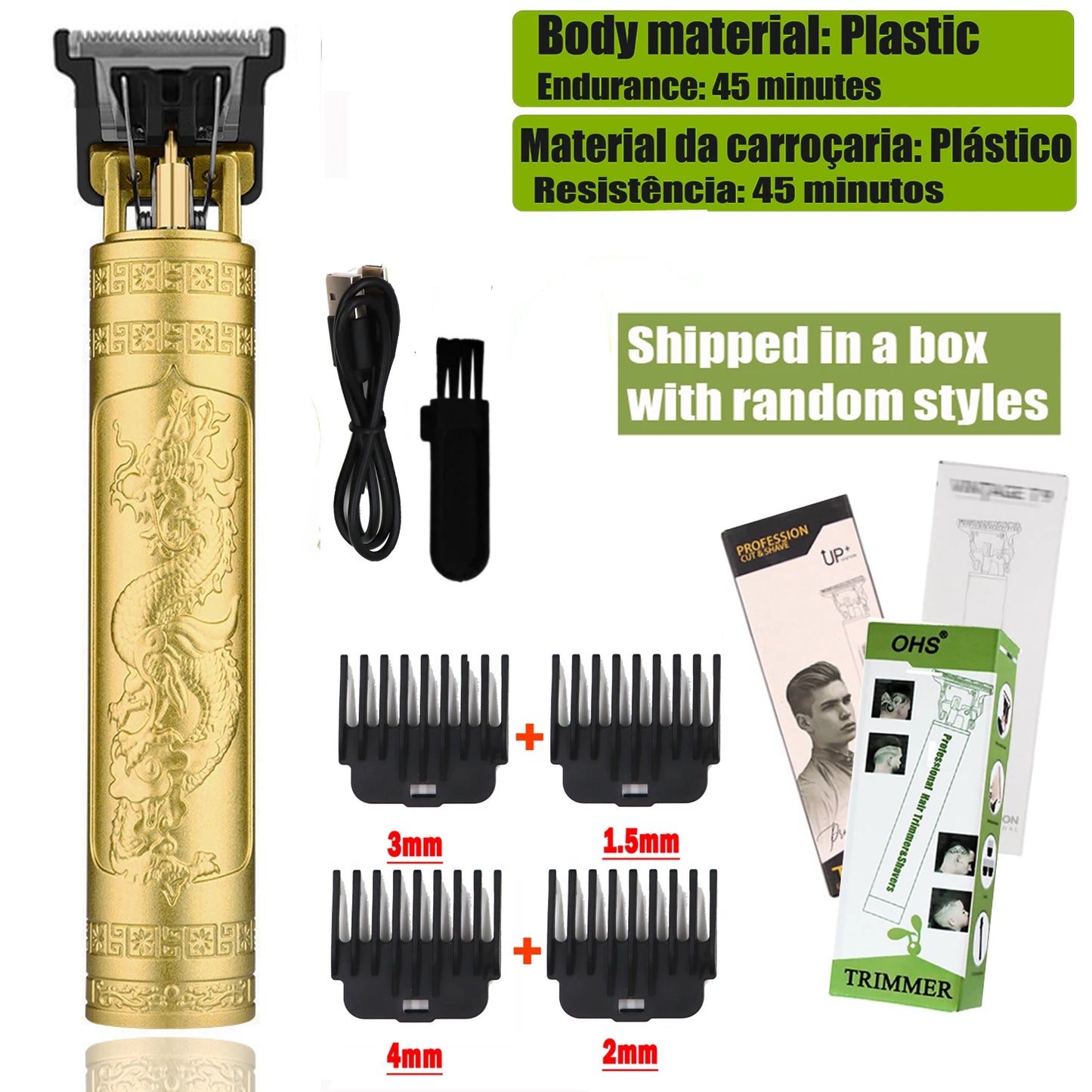 T9 Hair Clipper | Electric Beard Trimmer & 0mm Barber Shaver