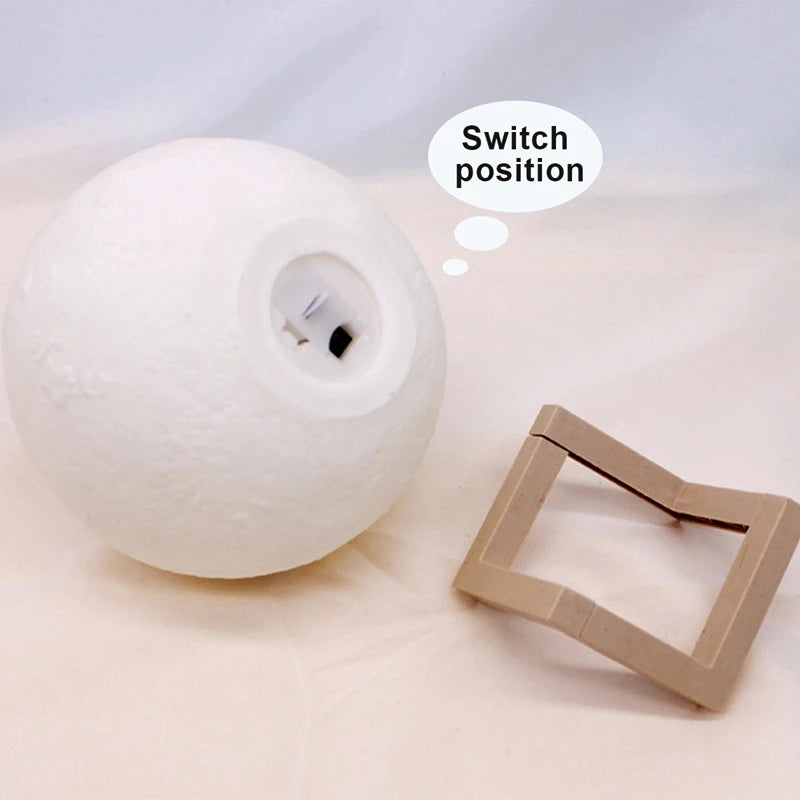 Moon Lamp LED Night Light | Starry Bedroom Décor & Kids Gift