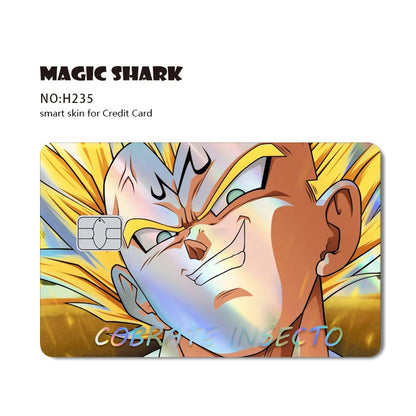 Anime Credit Debit Skin Cover | Goku Vegeta Holographic Card Sticker