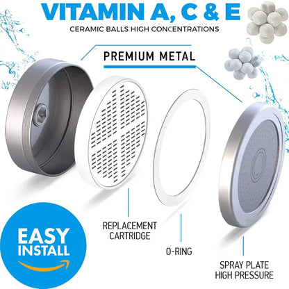 Bath Purifier Shower Head | Filtered Shower Head & Water Softener