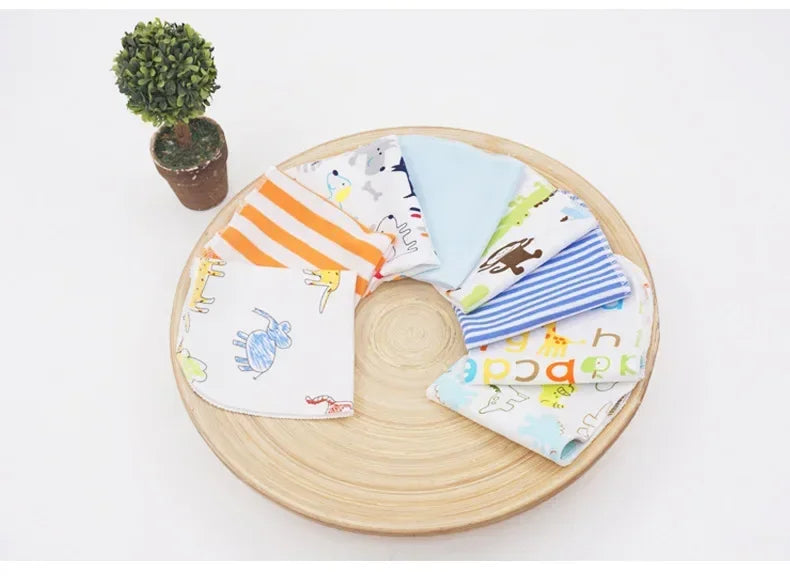 5/8 Pcs Cotton Newborn Baby Towels | Soft Washcloths & Nursing Wipes