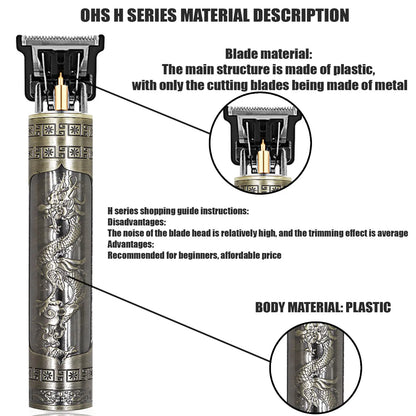 T9 Hair Clipper | Electric Beard Trimmer & 0mm Barber Shaver