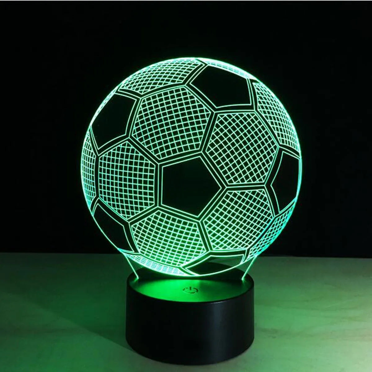 Football 3D Night Light | 7-Color Changing Optical Illusion Lamp