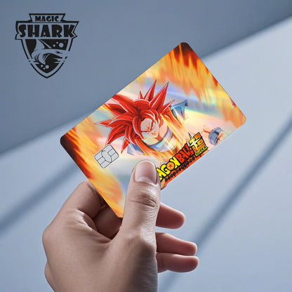 Anime Credit Debit Skin Cover | Goku Vegeta Holographic Card Sticker