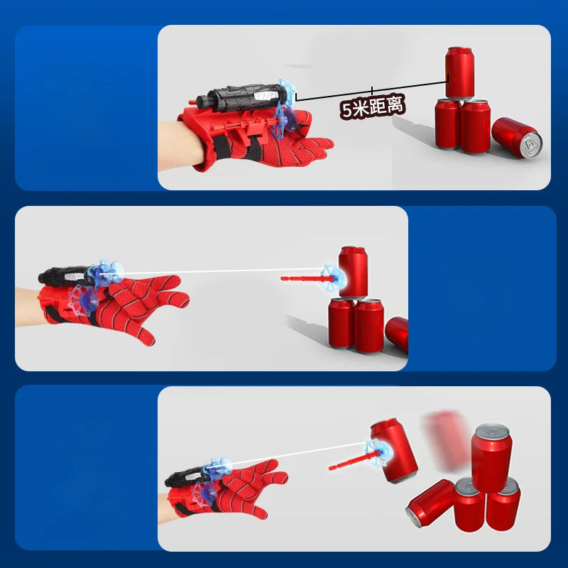 Superhero Web Launcher Toy | Spider Wrist Shooter Cosplay Glove Set