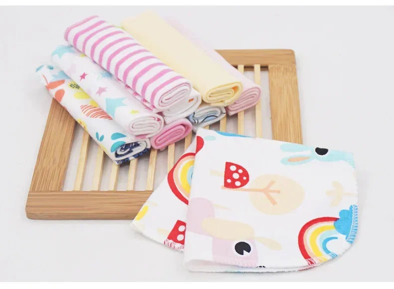 5/8 Pcs Cotton Newborn Baby Towels | Soft Washcloths & Nursing Wipes