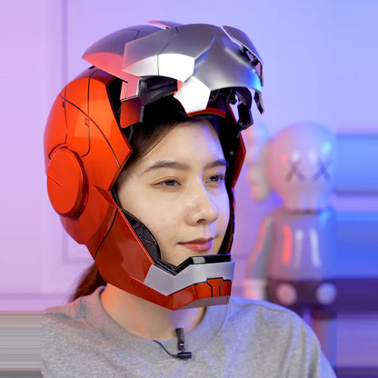 Iron Man MK5 Helmet Cosplay | AutoKing 1:1 Wearable LED Voice Control