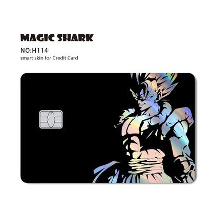 Anime Credit Debit Skin Cover | Goku Vegeta Holographic Card Sticker
