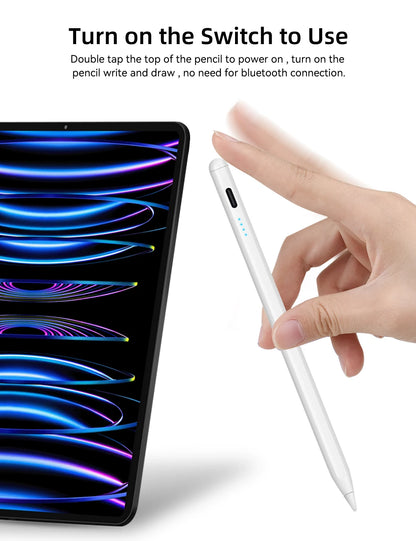 iPad Pencil 2025 M3 Stylus | Palm Rejection Tilt Pen for iPad Pro/Air/Mini