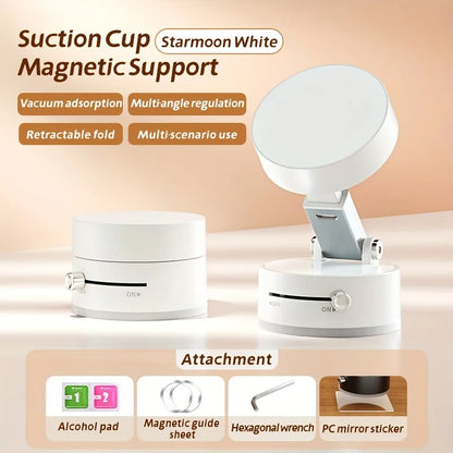 Magnetic Suction Cup Phone Holder | Foldable Multi-Functional Stand