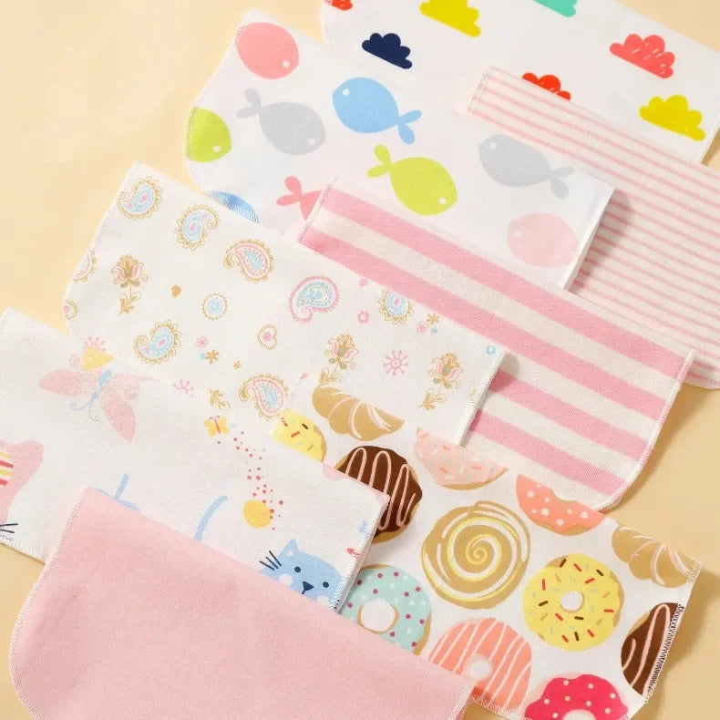 5/8 Pcs Cotton Newborn Baby Towels | Soft Washcloths & Nursing Wipes