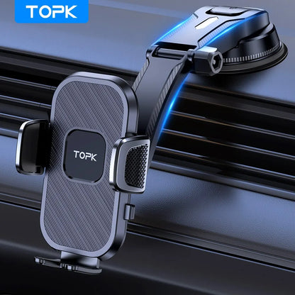 TOPK Car Phone Holder | Gravity Stand Dashboard, Windshield & Air Vent