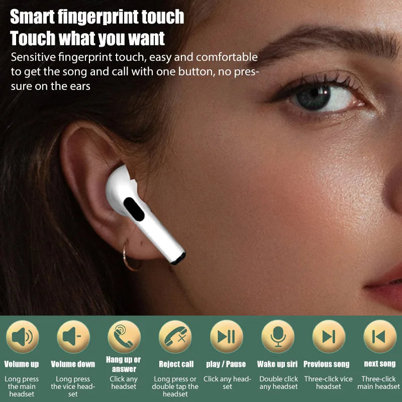 2024 Pro 4 TWS Wireless Earphones | Bluetooth Headphones & Earbuds