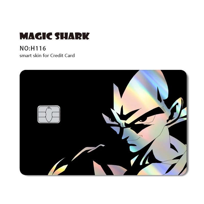 Anime Credit Debit Skin Cover | Goku Vegeta Holographic Card Sticker
